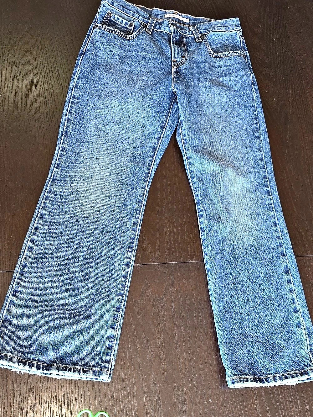 Levi's Middy Ankle Bootcut Jeans in Blue Waist 25